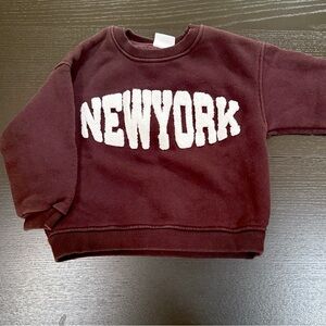 Zara Embroidered “New York” Sweatshirt